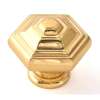 Geometric A1530-PB Knob Transitional 1-1/4-in in Polished Brass