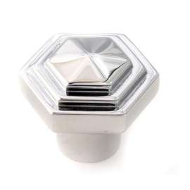 Geometric A1535-PC Knob Transitional 1-1/4-in in Polished Chrome