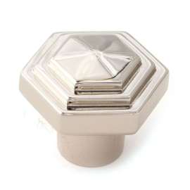 Geometric A1535-PN Knob Transitional 1-1/4-in in Polished Nickel