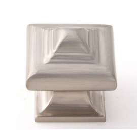 Geometric A1520-SN Knob Transitional 1-1/4-in in Satin Nickel