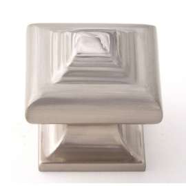 Geometric A1525-SN Knob Transitional 1-1/4-in in Satin Nickel