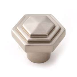 Geometric A1535-SN Knob Transitional 1-1/4-in in Satin Nickel