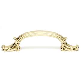 Ornate A3650-PB Pull Traditional in Polished Brass