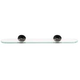 A8350-18 Contemporary I 18-in Glass Shelf with Brackets Modern