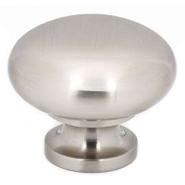 A1135-SN Knob Traditional 1-1/2-in in Satin Nickel