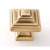 Geometric A1525-PA Knob Transitional 1-1/4-in in Polished Antique