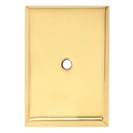 Escutcheon Backplate Escutcheons 2-5/8-in in Polished Brass