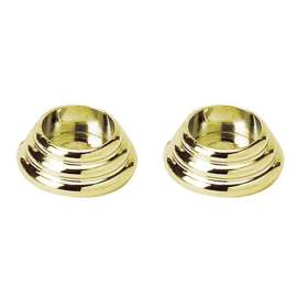 Rosettes 7/8-in in Polished Brass