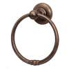 Bath Rustic Towel Ring 6-in in Rust Bronze