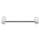 Contemporary Crystal C715-6-PN Crystal Pull Modern in Polished Nickel