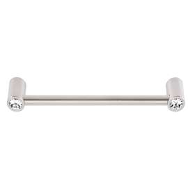 Contemporary Crystal C715-6-SN Crystal Pull Modern in Satin Nickel