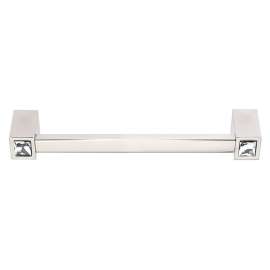Crystal Pull Modern in Polished Nickel