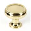 Charlie's Collection A626-14-PB Knob Transitional 1-1/4-in in Polished Brass