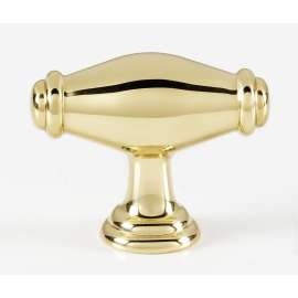 Knob Transitional 1-3/4-in in Polished Brass
