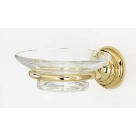 Soap Dish Transitional in Polished Brass