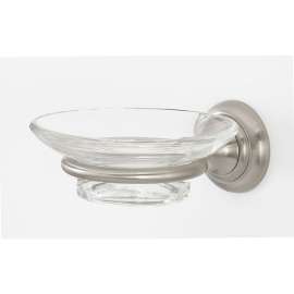 Soap Dish Transitional in Satin Nickel