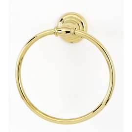 Charlie's Collection A6740-PB Towel Ring Transitional 6-in in Polished Brass