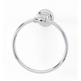 Charlie's Collection A6740-PC Towel Ring Transitional 6-in in Polished Chrome