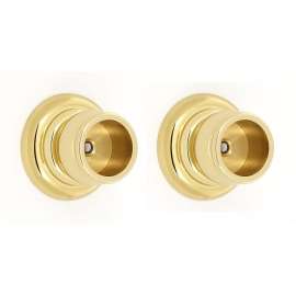 Shower Rod Brackets Transitional 2-in in Polished Brass