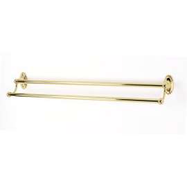 Classic Traditional A8025-30-PB Double Towel Bar Traditional in Polished Brass