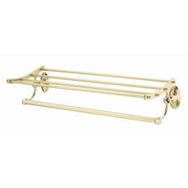 Classic Traditional A8026-24-PB Towel Rack Traditional in Polished Brass