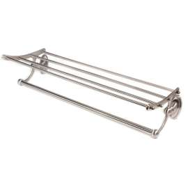 Classic Traditional A8026-24-SN Towel Rack Traditional in Satin Nickel