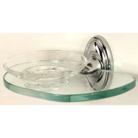 Soap Dish Traditional 6-5/8-in in Polished Chrome