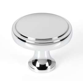 Knob Transitional 1-1/4-in in Polished Chrome