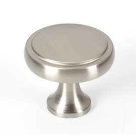 Knob Transitional 1-1/4-in in Satin Nickel