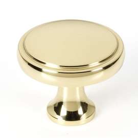 Knob Transitional 1-1/2-in in Polished Brass