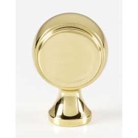 Knob Transitional 7/8-in in Polished Brass