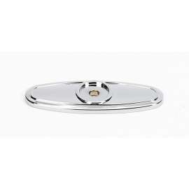 Backplate Traditional 2-1/2-in in Polished Chrome