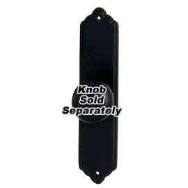 Escutcheon Traditional 4-in in Matte Black