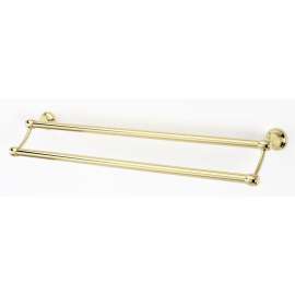 Royale A6625-24-PB Double Towel Bar Transitional in Polished Brass