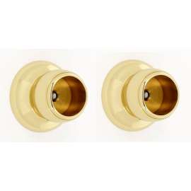Shower Rod Brackets Transitional 1-7/16-in in Polished Brass