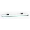 Royale A6650-18-BRZ 18-in Glass Shelf with Brackets Transitional in Bronze