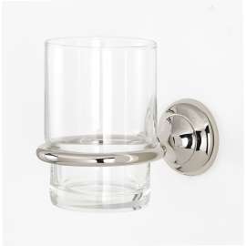Transitional Tumbler Holder in Polished Nickel