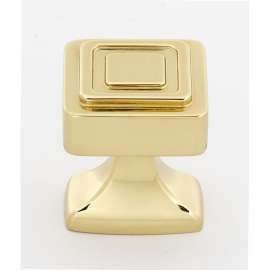 Knob Modern 1-1/4-in in Polished Brass