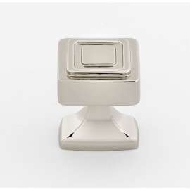 Knob Modern 1-1/4-in in Polished Nickel