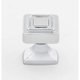 Cube A985-1-PC Knob Modern 1-in in Polished Chrome