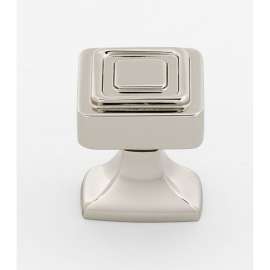 Cube A985-1-PN Knob Modern 1-in in Polished Nickel