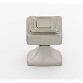 Cube A985-1-SN Knob Modern 1-in in Satin Nickel