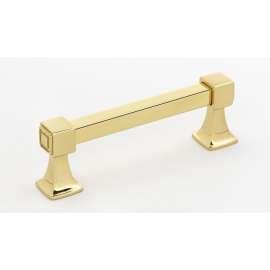 Cube A985-35-PB Modern Pull in Polished Brass