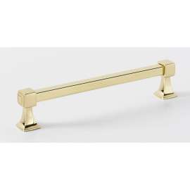 Cube A985-6-PB Modern Pull in Polished Brass
