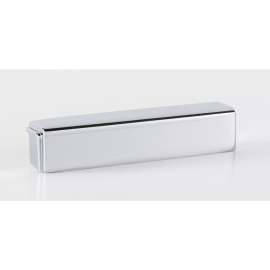 Cup Pull Modern in Polished Chrome