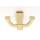 Cube A6584-PB Modern Robe Hook in Polished Brass