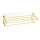 Modern Towel Rack in Polished Brass