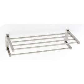 Cube A6526-24-SN Modern Towel Rack in Satin Nickel