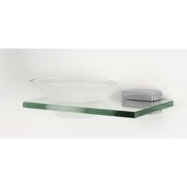 Cube A6530-PC Modern Soap Dish 6-11/16-in in Polished Chrome