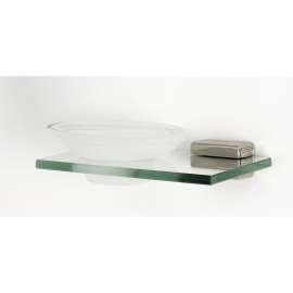 Cube A6530-PN Modern Soap Dish 6-11/16-in in Polished Nickel